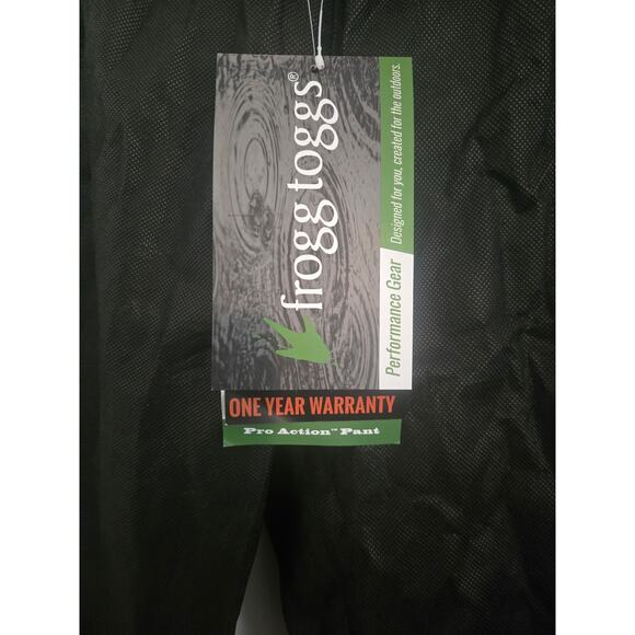 NWT Frogg Toggs pro action pants mens size xl black breathable. - Picture 3 of 4
